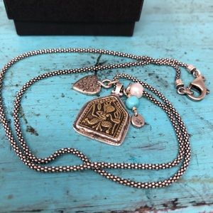 Silpada Sterling Multi Charm Necklace N1679